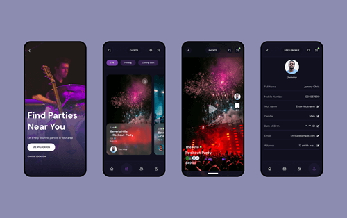 Partyscene – Event Discovery UI
